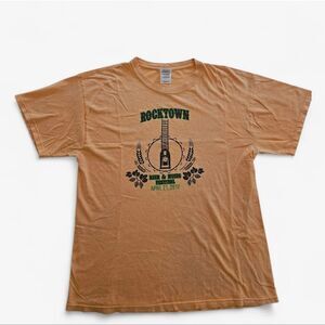 Rocktown Beer & Music Festival 2012 Volunteer Trashed Guitar Graphic T-Shirt L